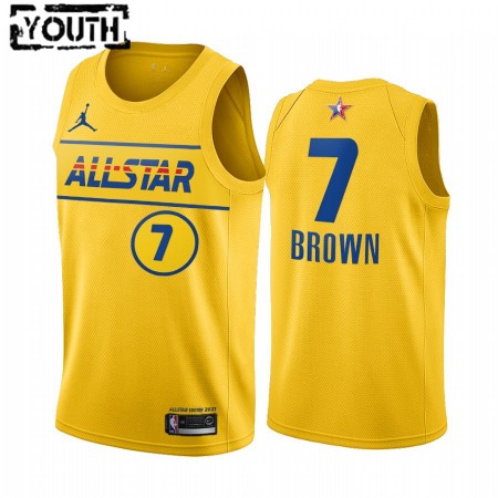 Kinder NBA Boston Celtics Trikot Jaylen Brown 7 2021 All-Star Jordan Brand Gold Swingman